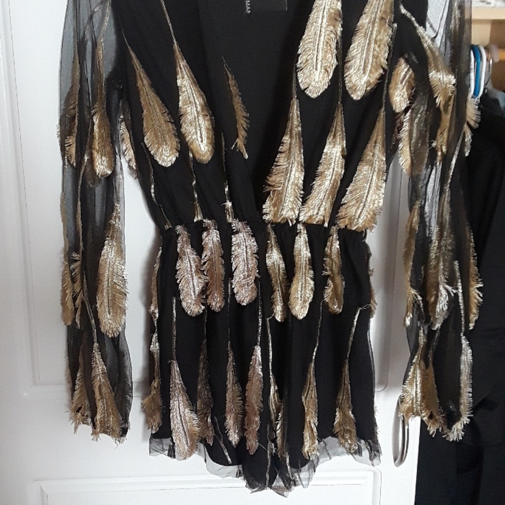 Black and gold jumpsuit
